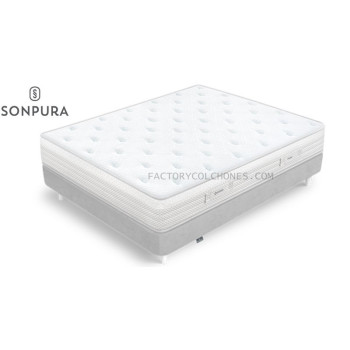 COLCHON FUSION SONPURA MONTADO ENCIMA DE CANAPE