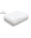 COLCHON FUSION SONPURA MONTADO ENCIMA DE CANAPE