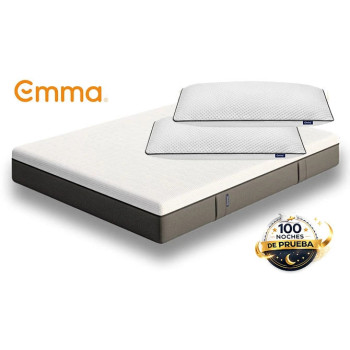 pack oferta colchón Emma hybrid premium+almohadas Emma original