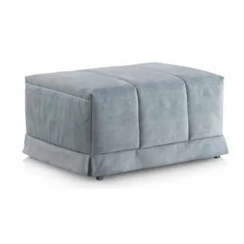 funda puf cama en gris