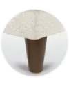 pata canape conica chocolate