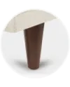 patas tapibase conicas chocolate