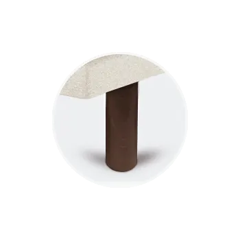 patas tapibase cilindricas chocolate