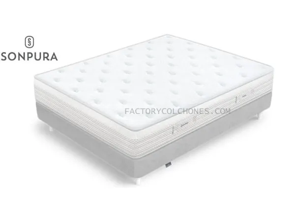 COLCHON FUSION SONPURA MONTADO ENCIMA DE CANAPE