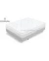 COLCHON FUSION SONPURA MONTADO ENCIMA DE CANAPE
